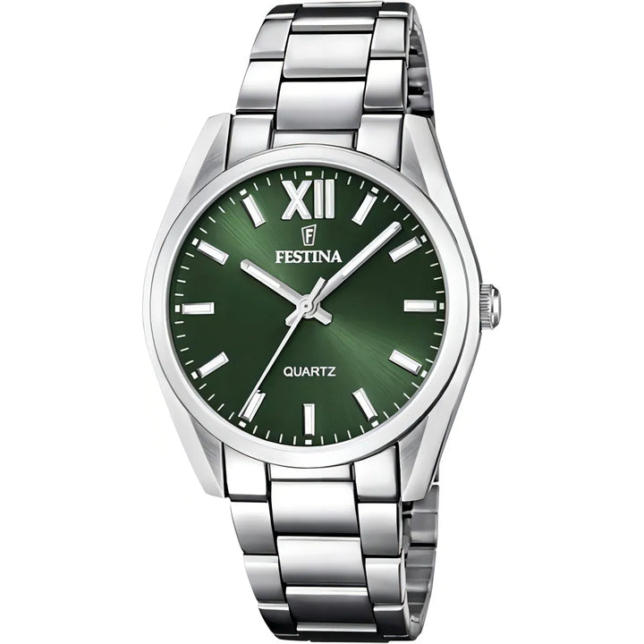 Reloj Festina F20622.4 Mujer Boyfriend Collection Verde Color De La Malla Plateado Color Del Bisel Plateado - Imagen 1